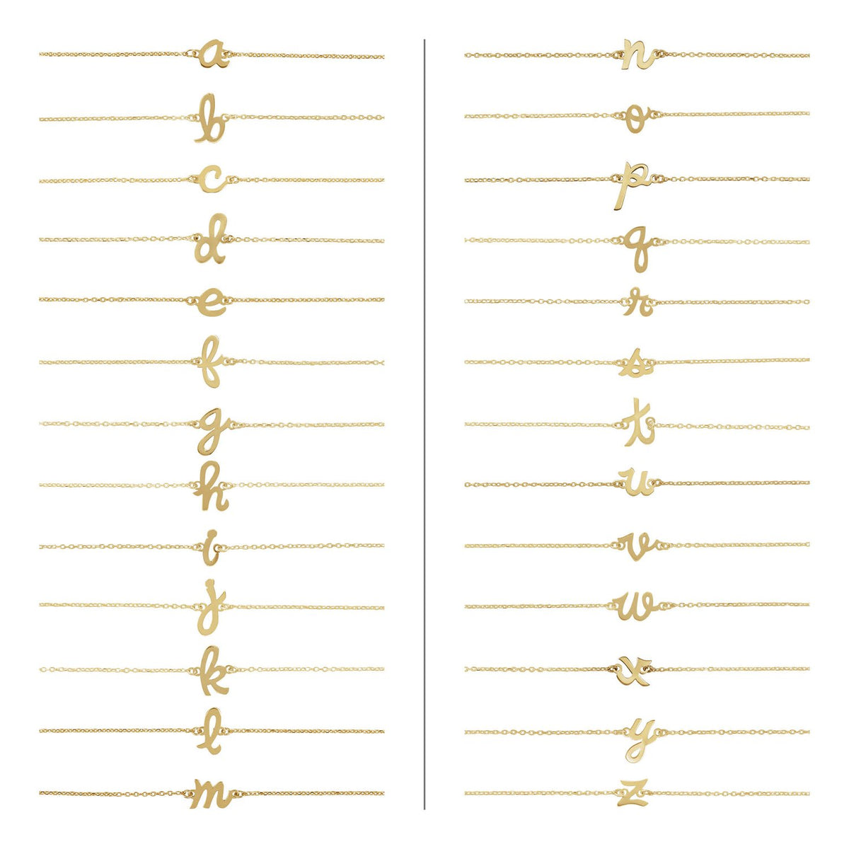 Initial 6 1/2-7 1/2" Bracelet