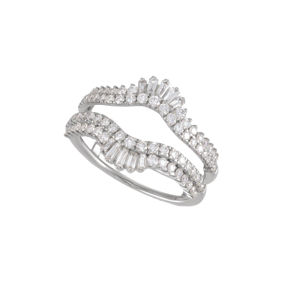 1 CTW Natural Diamond Ring Guard, Accented
