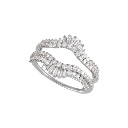 1 CTW Natural Diamond Ring Guard, Accented