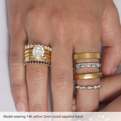 3/8 CTW Natural Diamond French-Set Anniversary Band, 2 mm