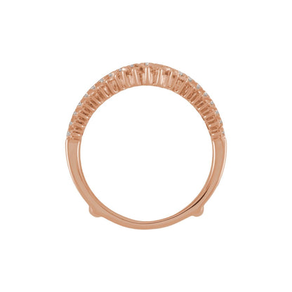 1 CTW Natural Diamond Ring Guard, Accented