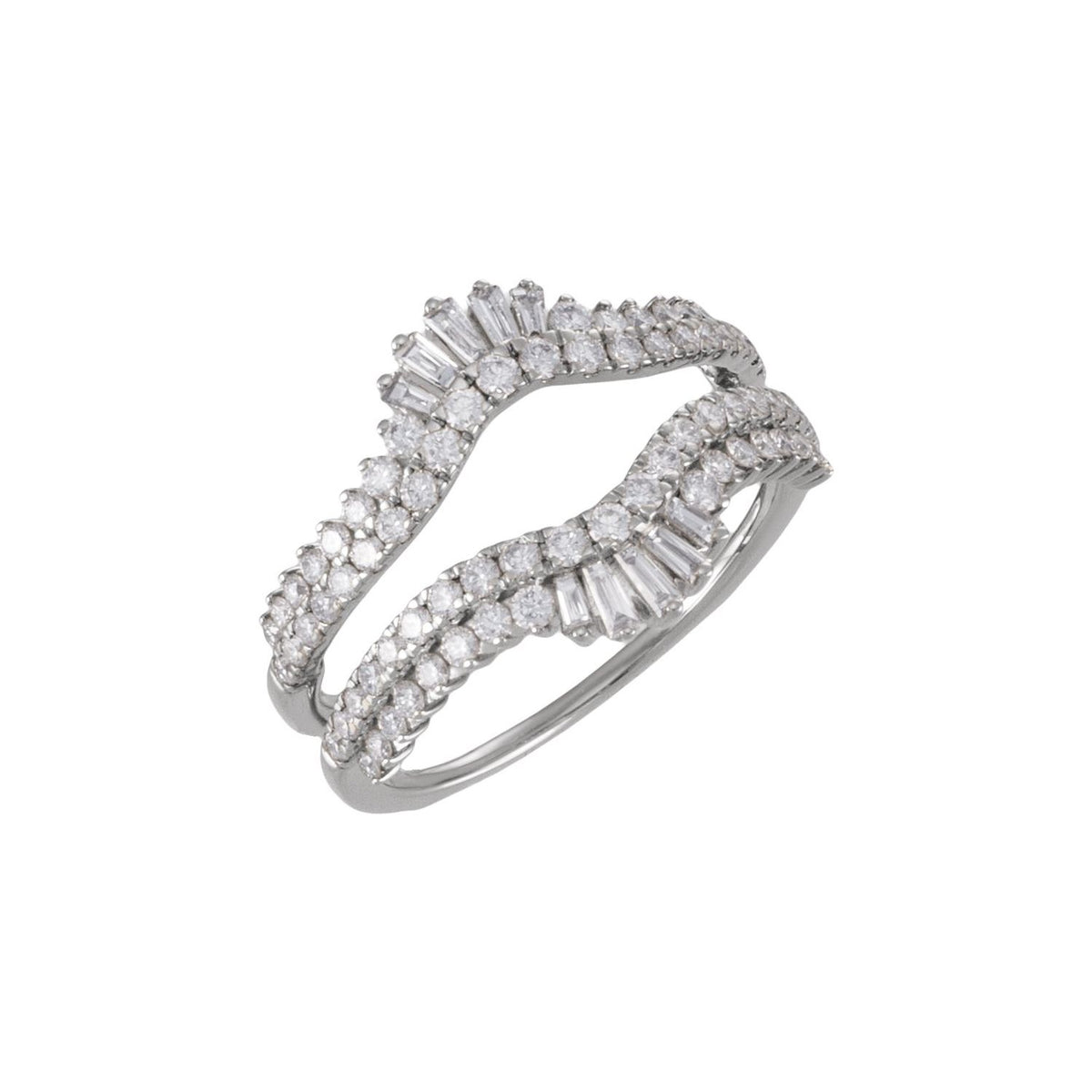 1 CTW Natural Diamond Ring Guard, Accented
