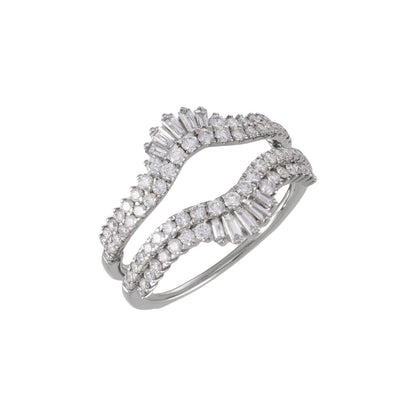 1 CTW Natural Diamond Ring Guard, Accented