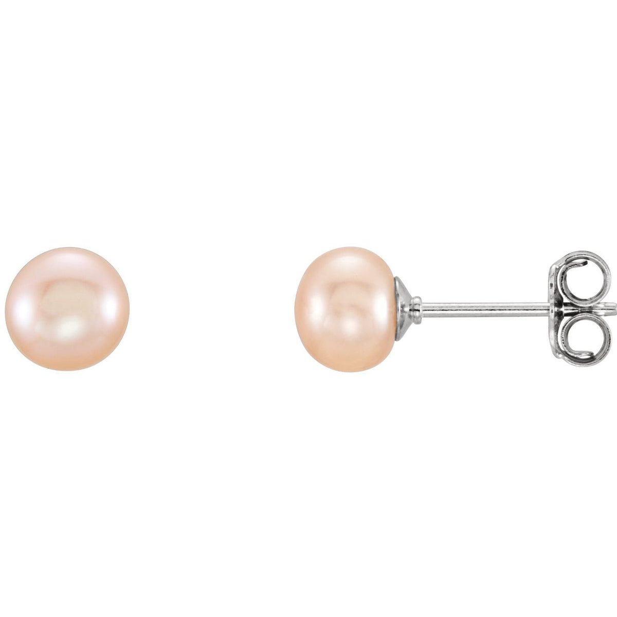 5- Cultured Pink Freshwater Pearl Earrings