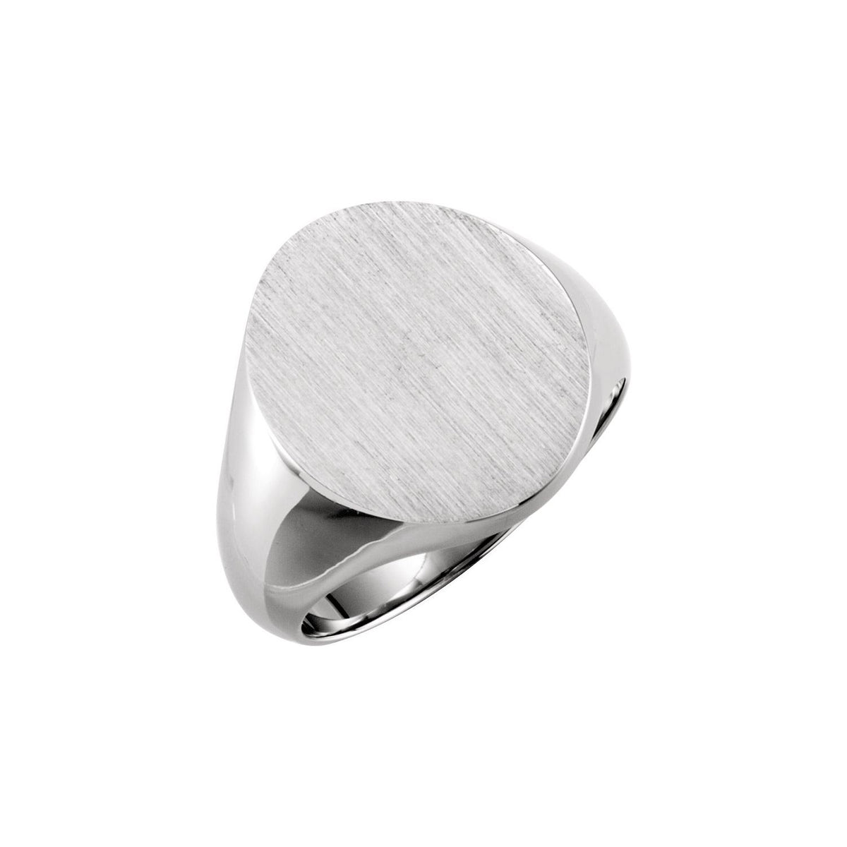 Oval Signet Ring, 18 x 16 mm