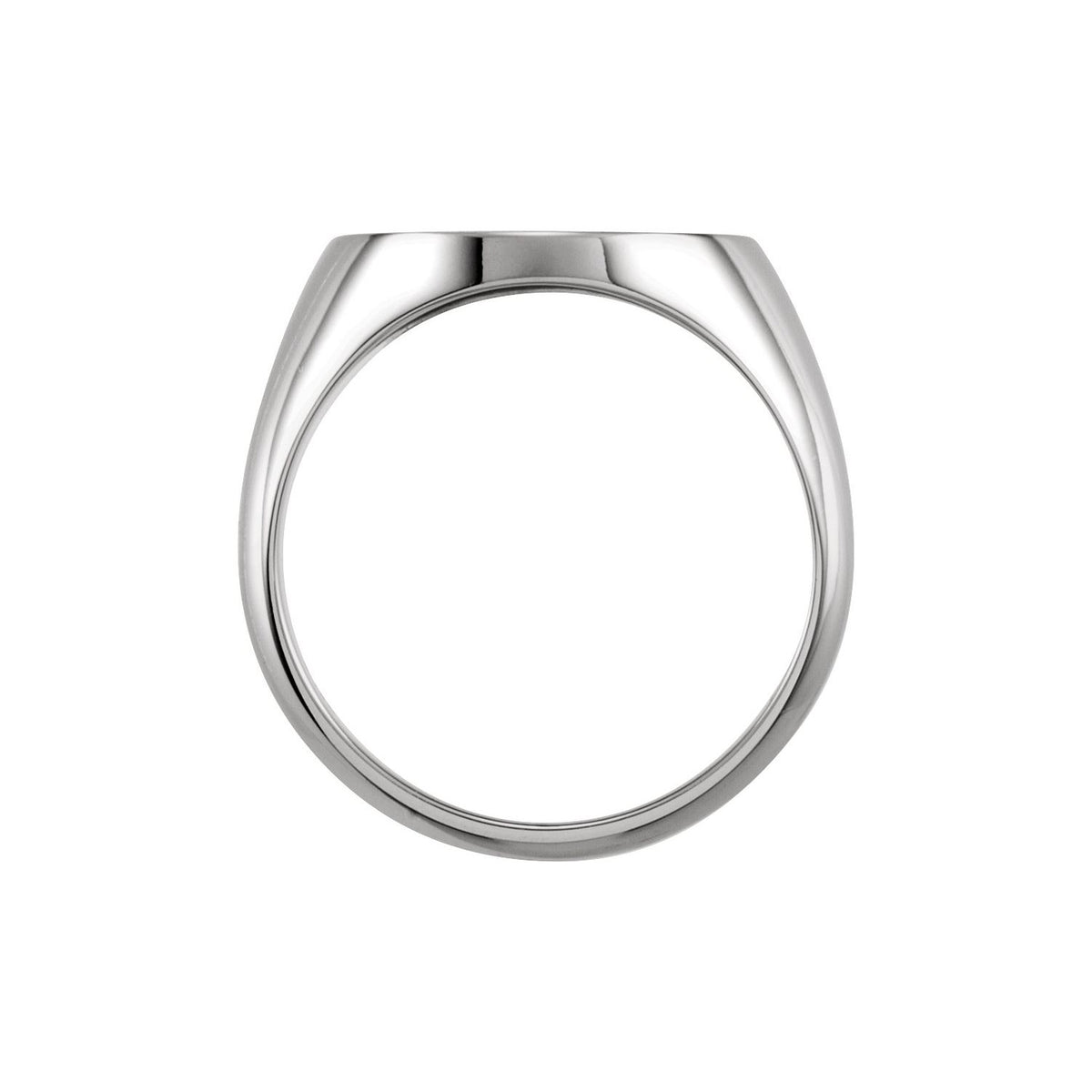 Oval Signet Ring, 18 x 16 mm