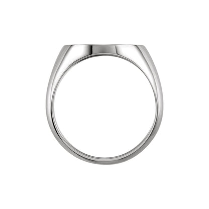 Oval Signet Ring, 18 x 16 mm