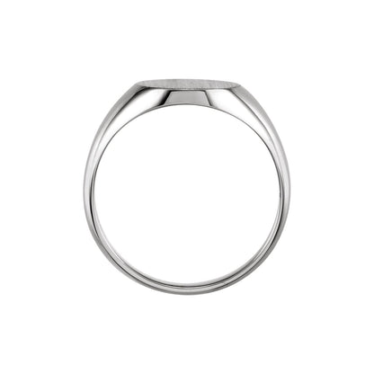 Oval Signet Ring, 18 x 16 mm