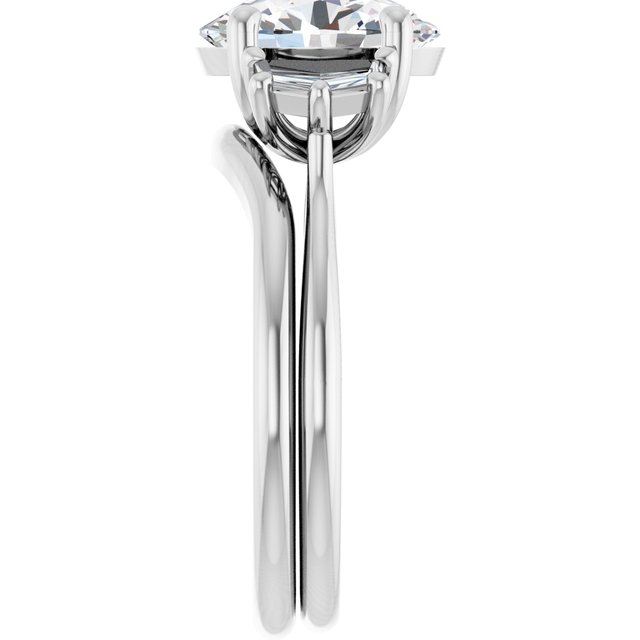 2 1/2 CTW Lab-Grown Diamond Three-Stone Engagement Ring