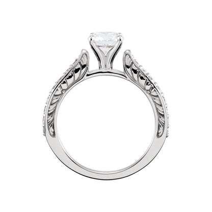 1/4 CTW Natural Diamond Sculptural Eternity Band