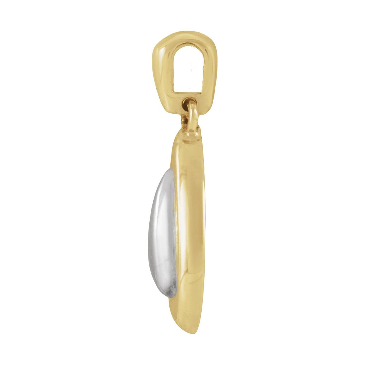 10K Yellow Gold Teardrop Pendant