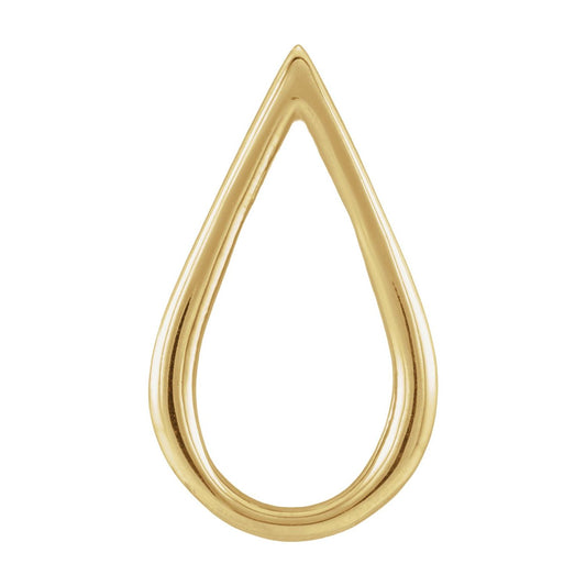 14K Yellow Gold Pendant Enhancer