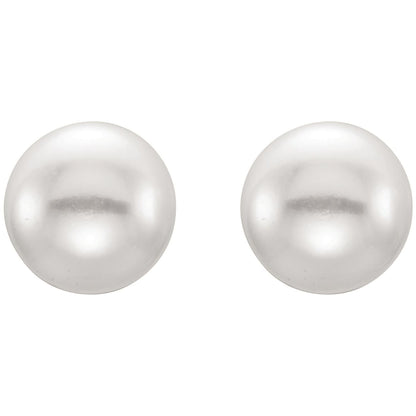 5- Cultured Black Freshwater Button Pearl Earrings