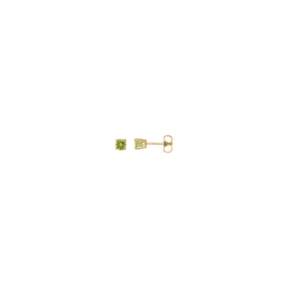 Natural Peridot Stud Earrings