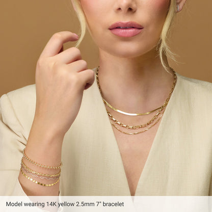 Sterling Silver Diamond-Cut Cable 20" Chain (CH524)