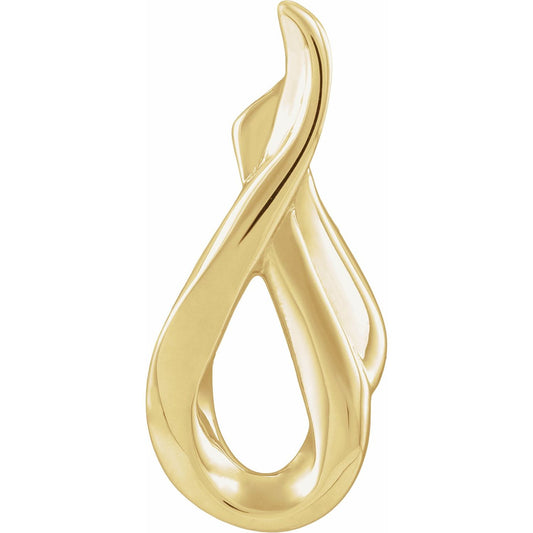 10K Yellow Gold Freeform Pendant