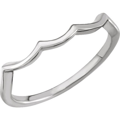 Band, 2.5 mm, Halo-Style Sculptural Engagement