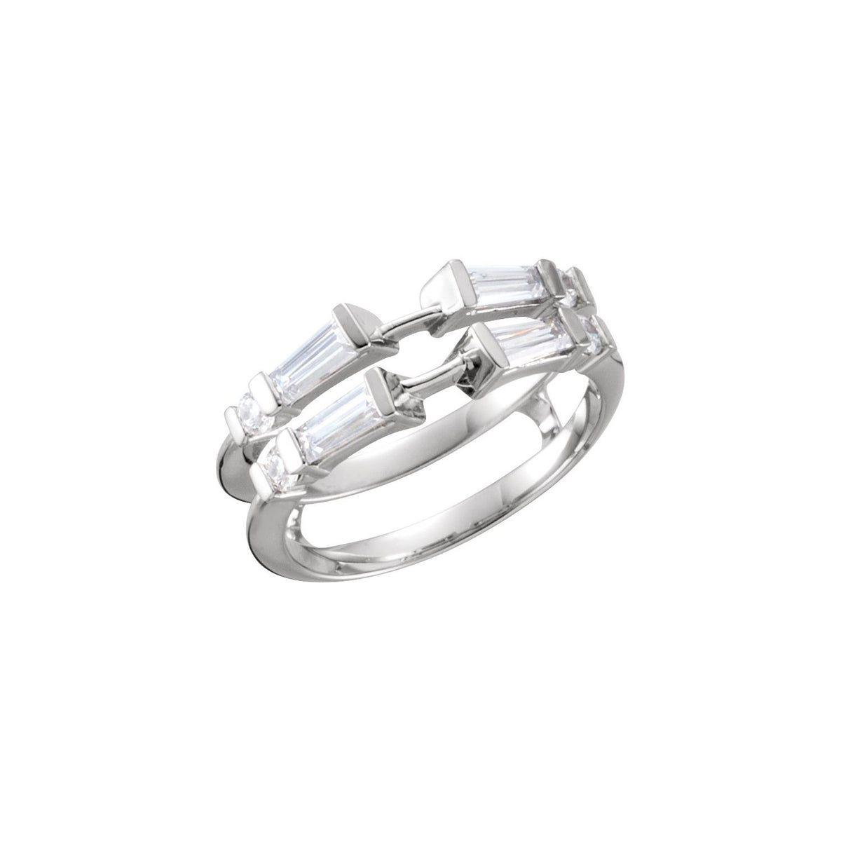 1/2 CTW Natural Diamond Ring Guard, Style 2