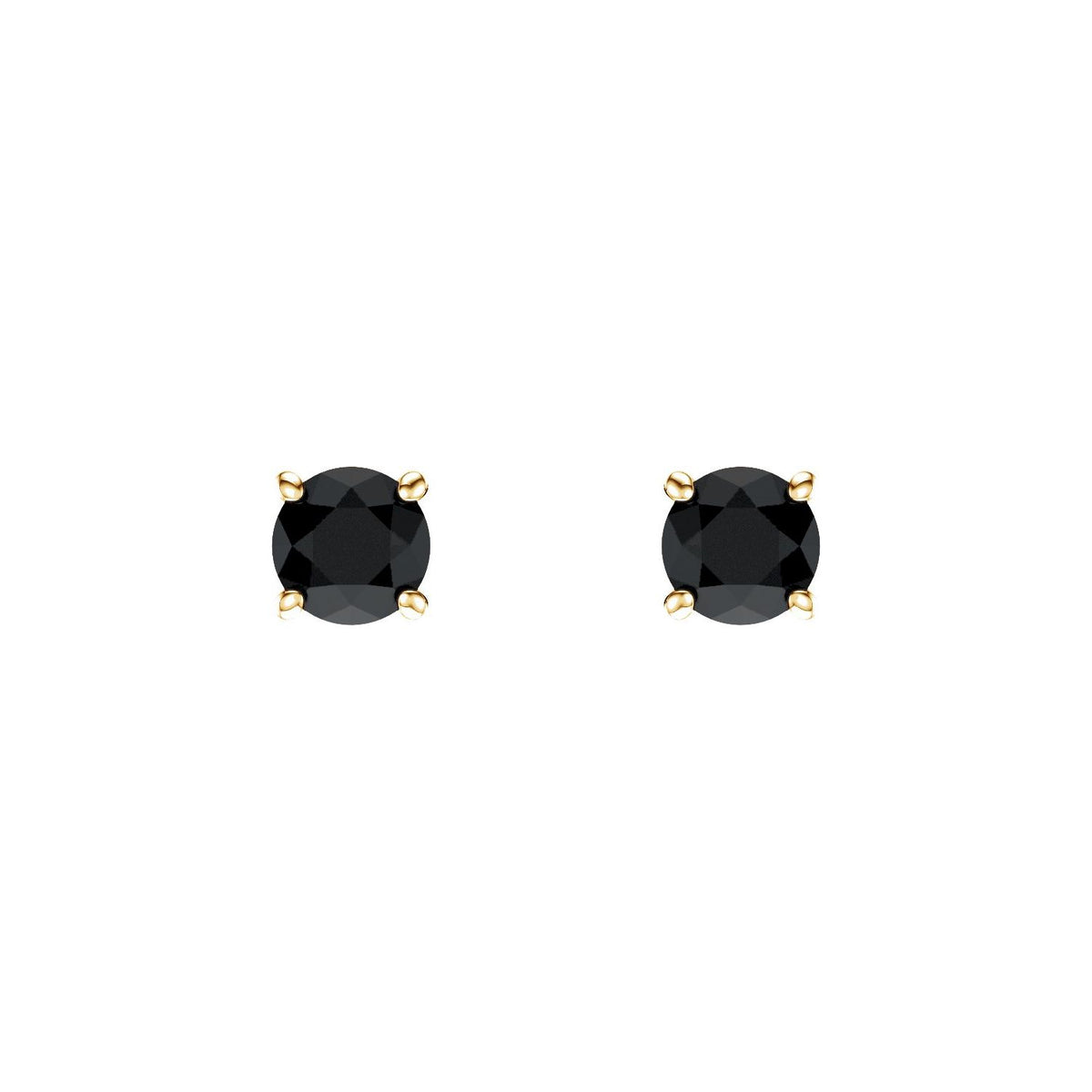 Natural Black Onyx Earrings