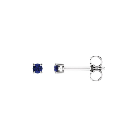 Natural Blue Sapphire Earrings