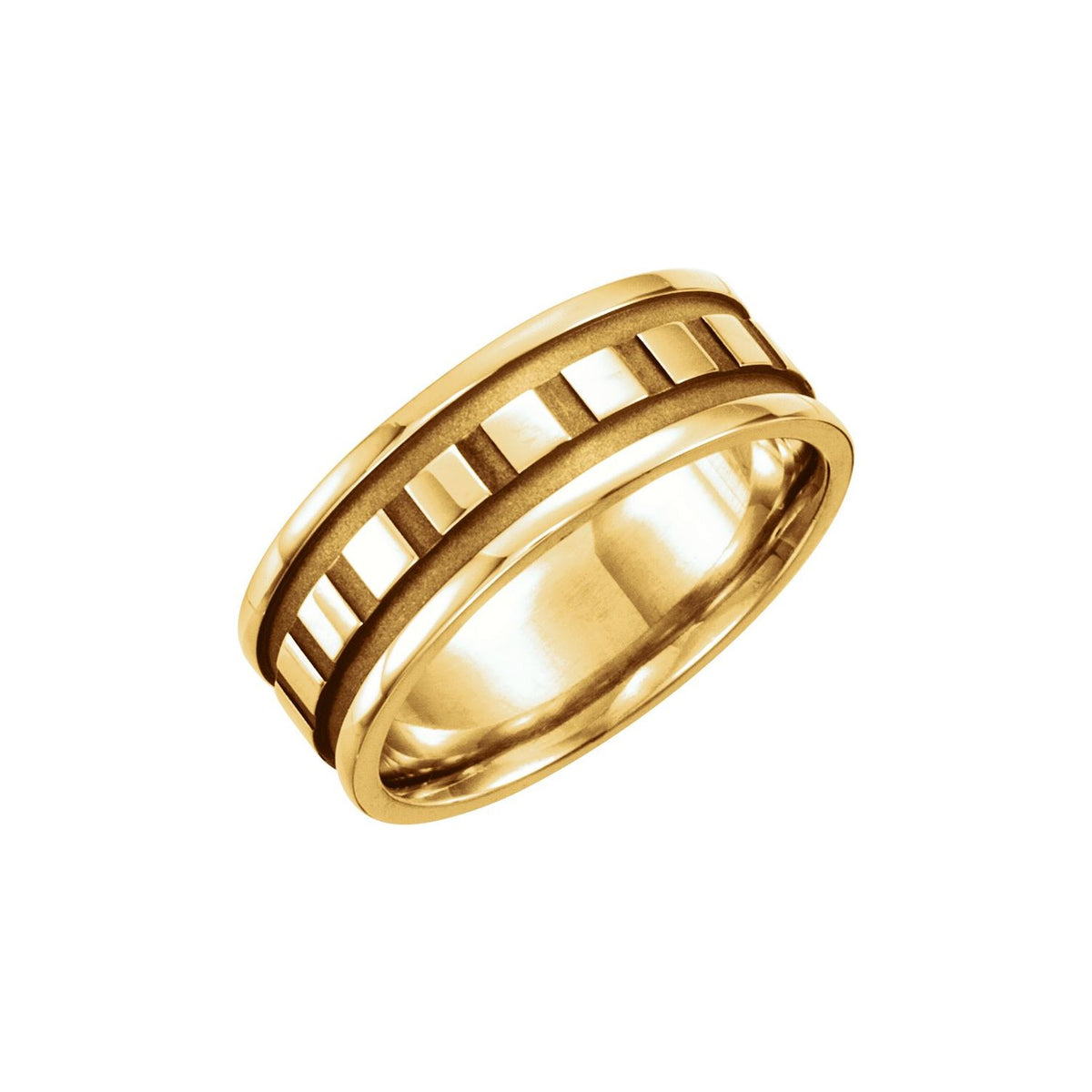 14K Yellow Gold Design Band