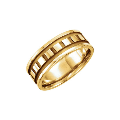 14K Yellow Gold Design Band