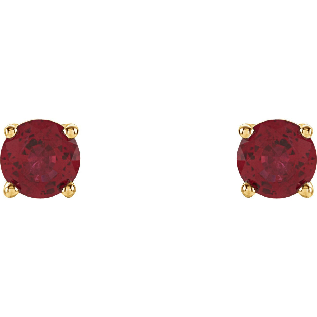 Lab-Grown Ruby Earrings