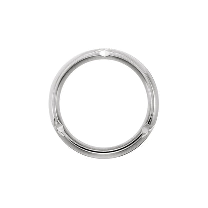 14K White Gold Grooved Band, 6 mm, Style 3