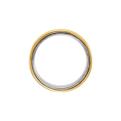 14K Yellow/White Gold .05 CTW Natural Diamond Band