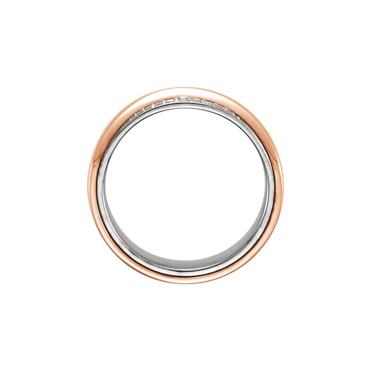 14K Yellow/White Gold .05 CTW Natural Diamond Band