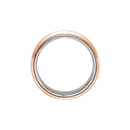 14K Yellow/White Gold .05 CTW Natural Diamond Band