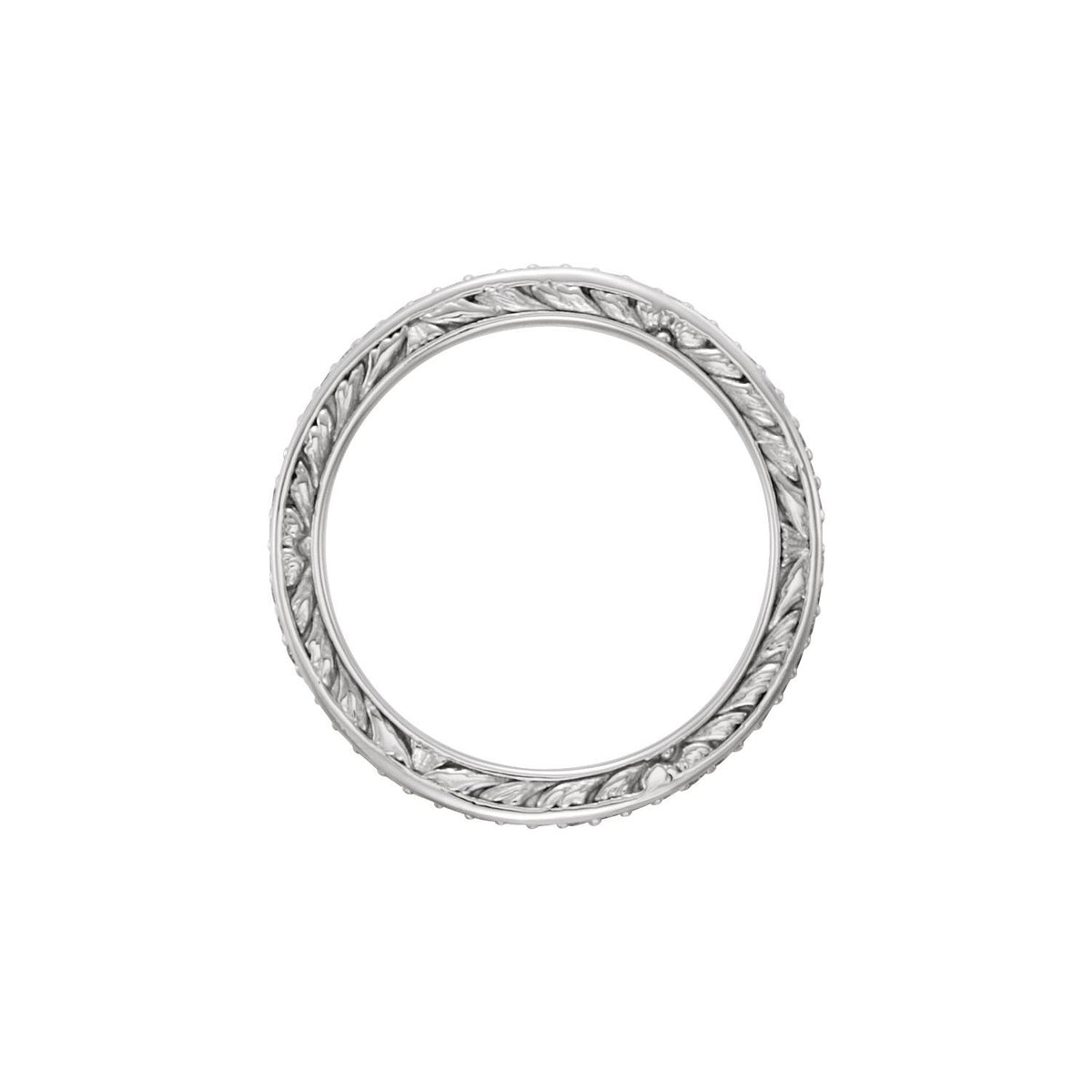 1/4 CTW Natural Diamond Sculptural Eternity Band