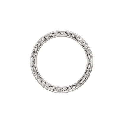 1/4 CTW Natural Diamond Sculptural Eternity Band