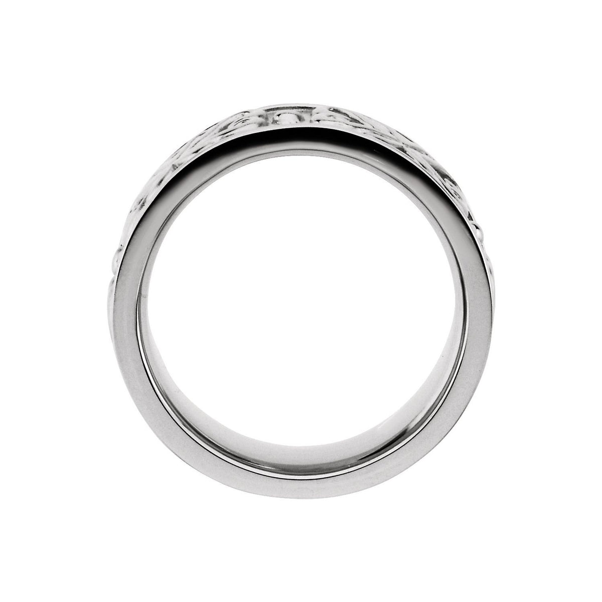 14K White Gold Etruscan-Style Band