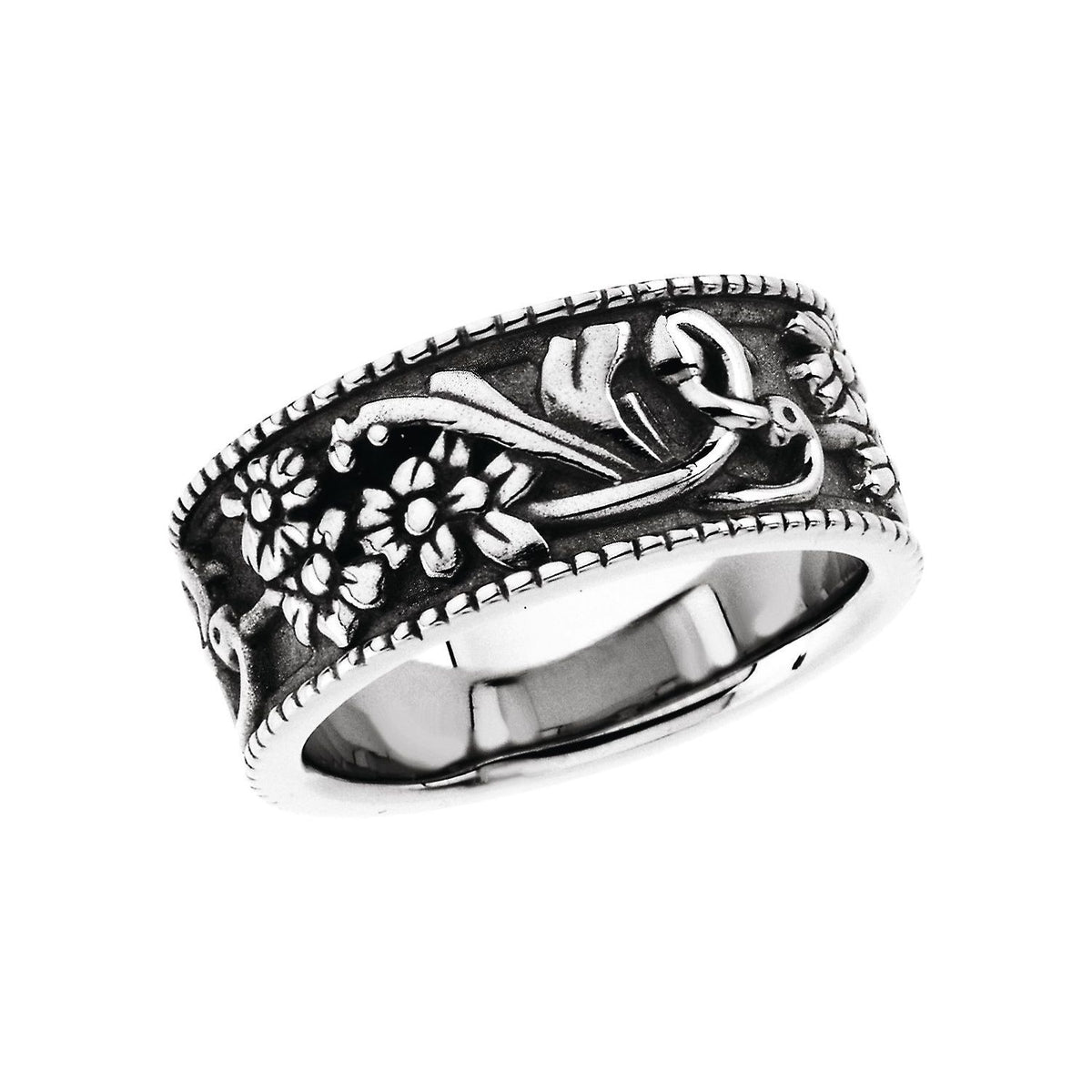 Floral Band, 8.75 mm
