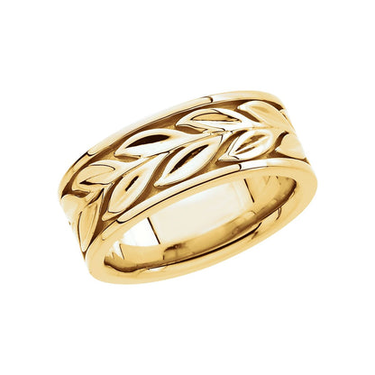 18K Yellow Gold Floral Band