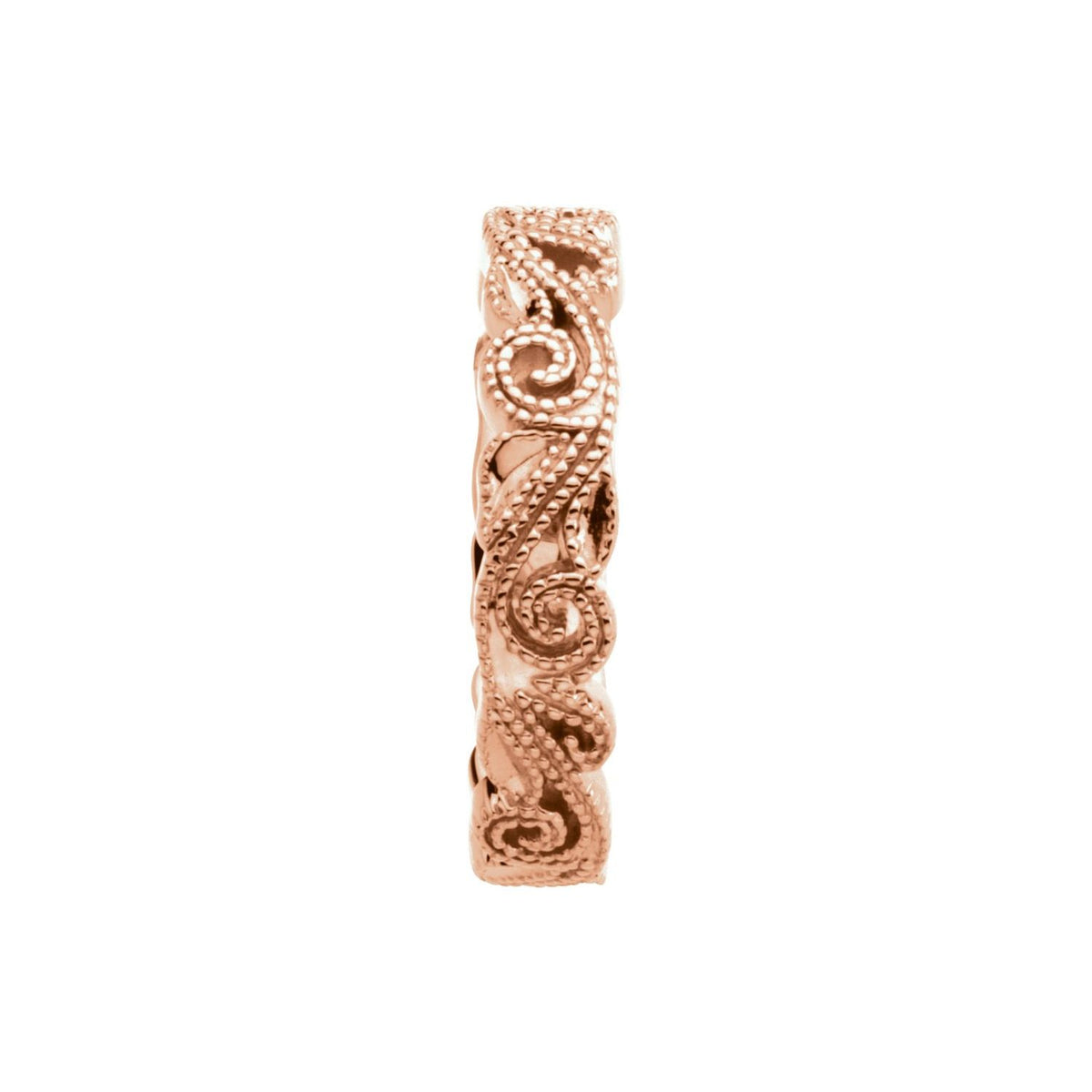 14K Rose Gold Sculptural Band