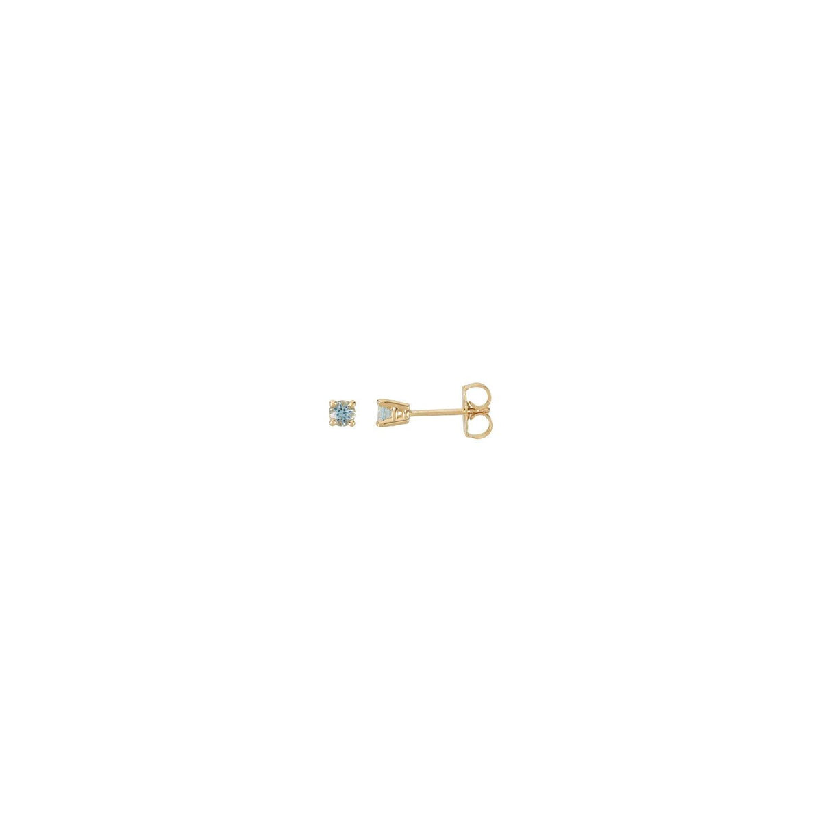Natural Aquamarine Stud Earrings