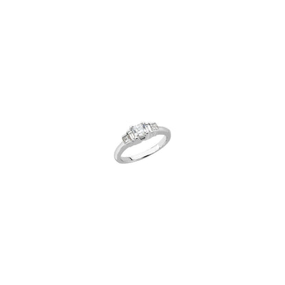 Band, 2.3 mm, Baguette Accented Engagement