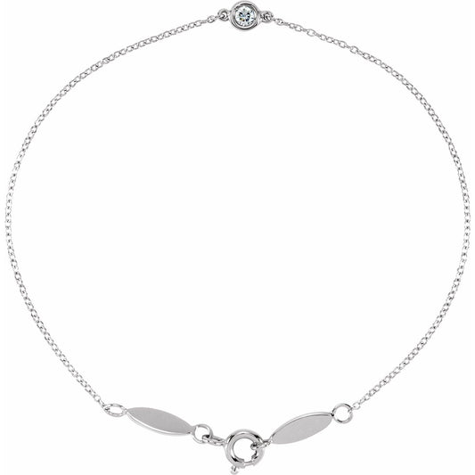 .08 CT Natural Diamond 7" Bracelet