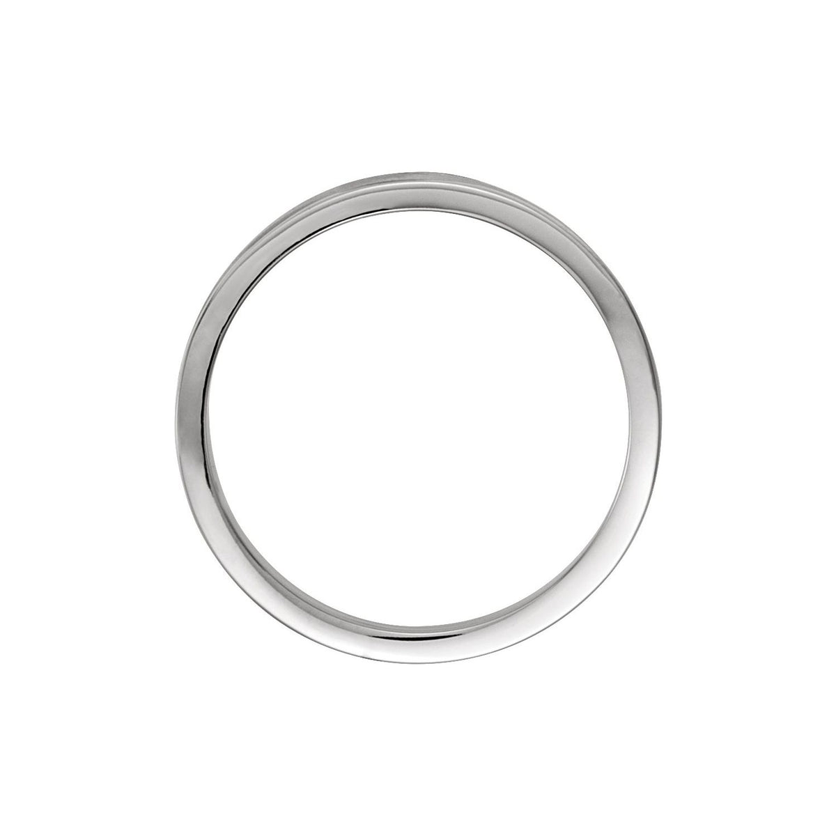14K Yellow/White Gold Curved Band with Bead Blast/Matte Finish