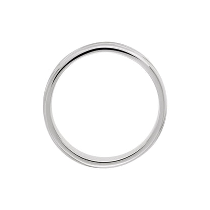 Grooved Comfort-Fit Half Round Band, 8 mm