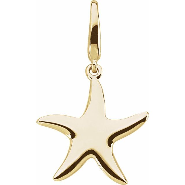 Starfish Charm/Pendant, 17 x 17 mm