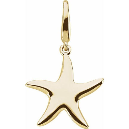Starfish Charm/Pendant, 17 x 17 mm