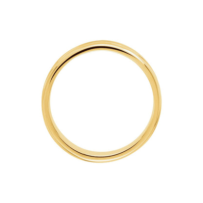 Grooved Comfort-Fit Half Round Band, 8 mm
