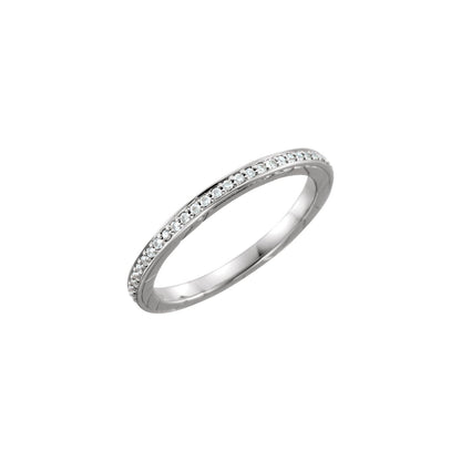 1/8 CTW Natural Diamond Anniversary Band, Sculptural