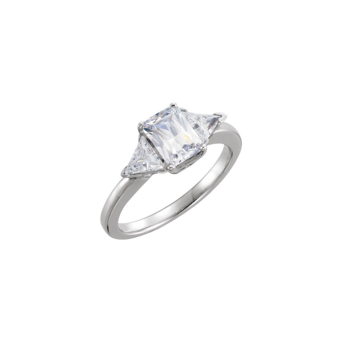 Band for 5x3 mm Emerald Engagement Ring
