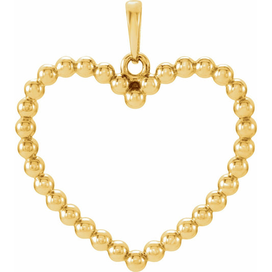 Beaded Heart Pendant