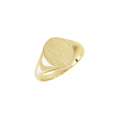 Oval Signet Ring, 14 x 10 mm