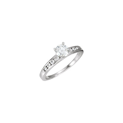 14K White Gold 1/6 CTW Natural Diamond Band, 3.1 mm